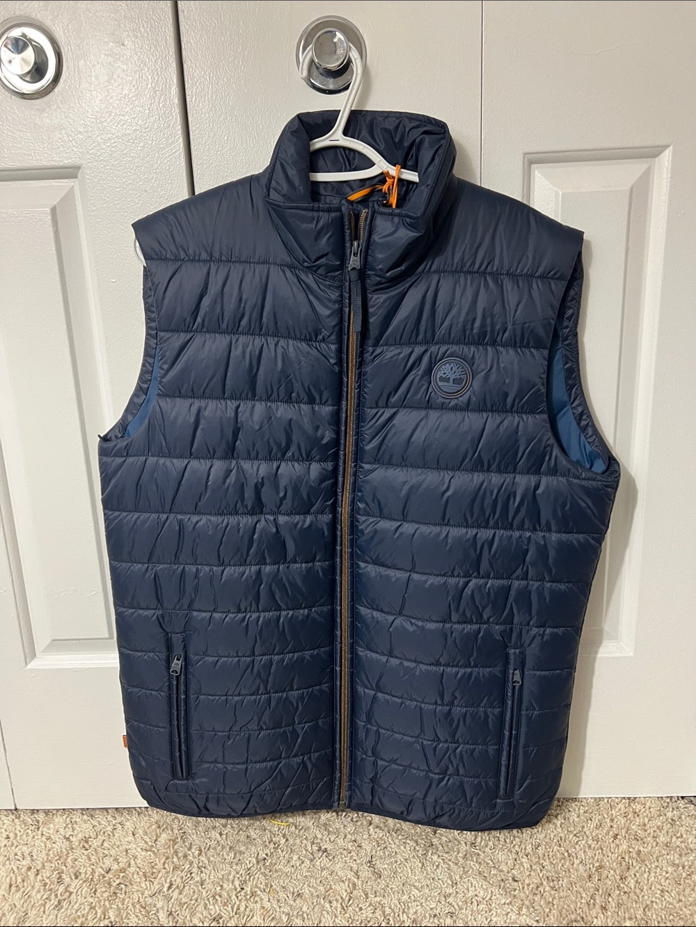 Timberland Men's Dark Navy Quilted Puffer Vest